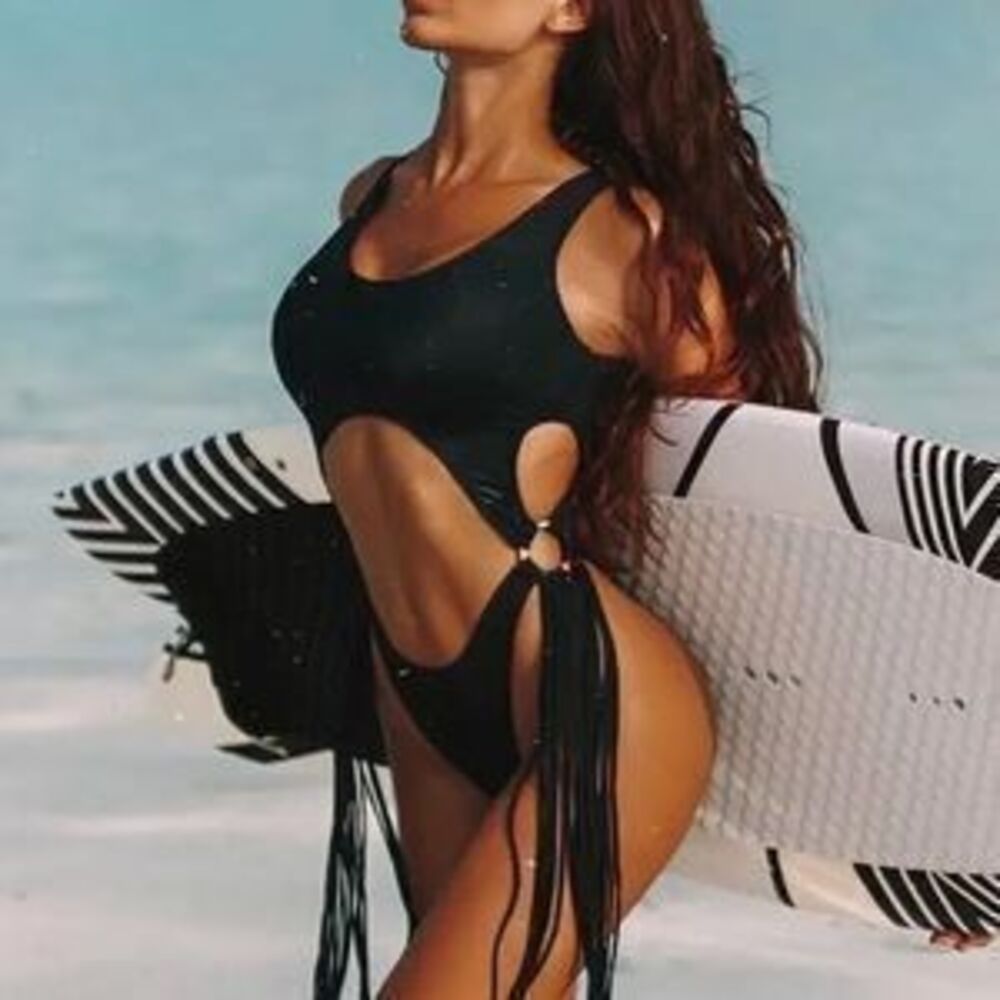 Once pieces bathing suit black